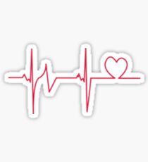 Heart beat Sticker
