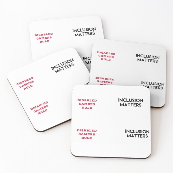 Item preview, Disabled Gamers Rule Inclusion Matters combo designed and sold by headtrackerart.