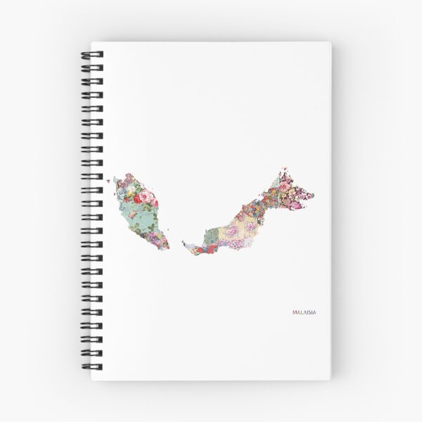 Item preview, Malaisia map designed and sold by FlowersMaps.