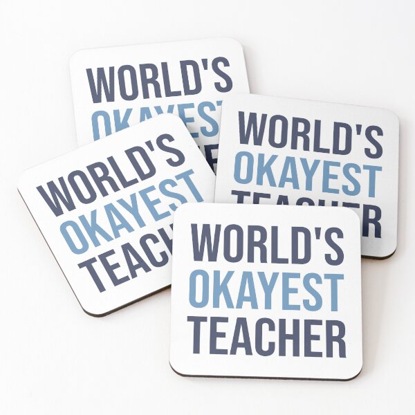 Item preview, World's Okayest Teacher designed and sold by Bojkiw.