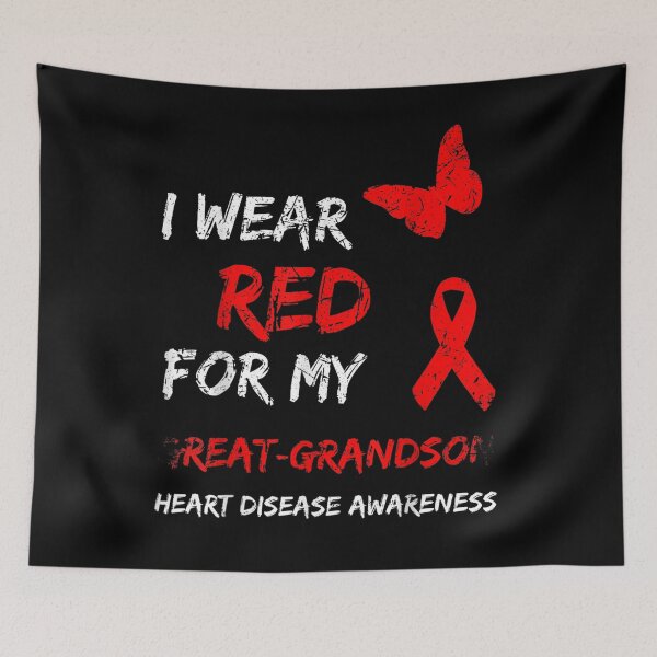 Item preview, Heart Disease I Wear Red For My Great Grandson Ribbon designed and sold by ninapfvu.