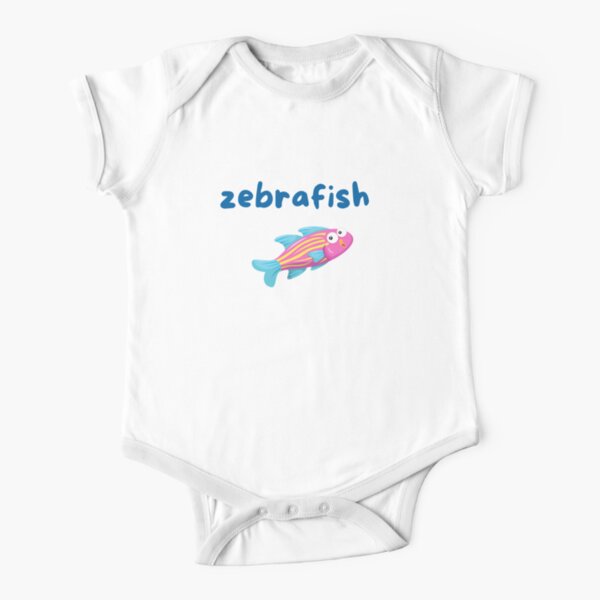 Zebrafish Short Sleeve Baby One-Piece