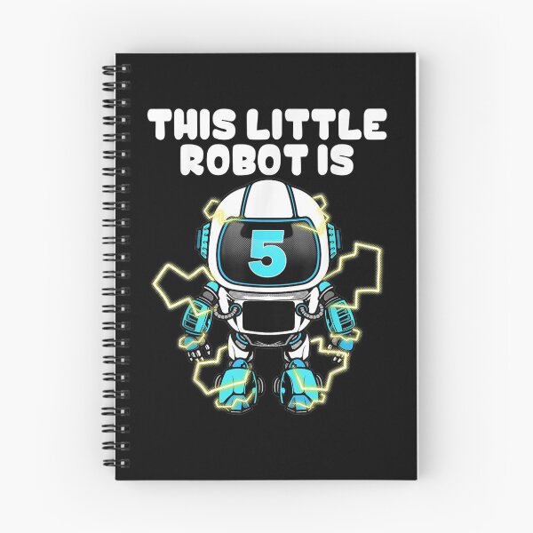 Item preview, Funny 5th Birthday Gift Cute 5 Years Old Robot Lovers Boys designed and sold by ninapfvu.
