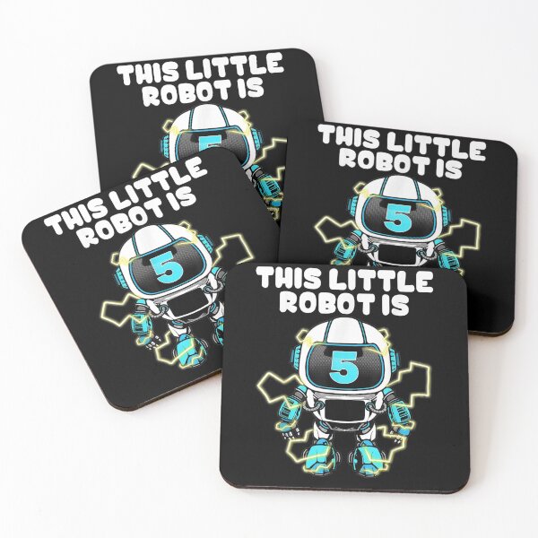 Item preview, Funny 5th Birthday Gift Cute 5 Years Old Robot Lovers Boys designed and sold by ninapfvu.