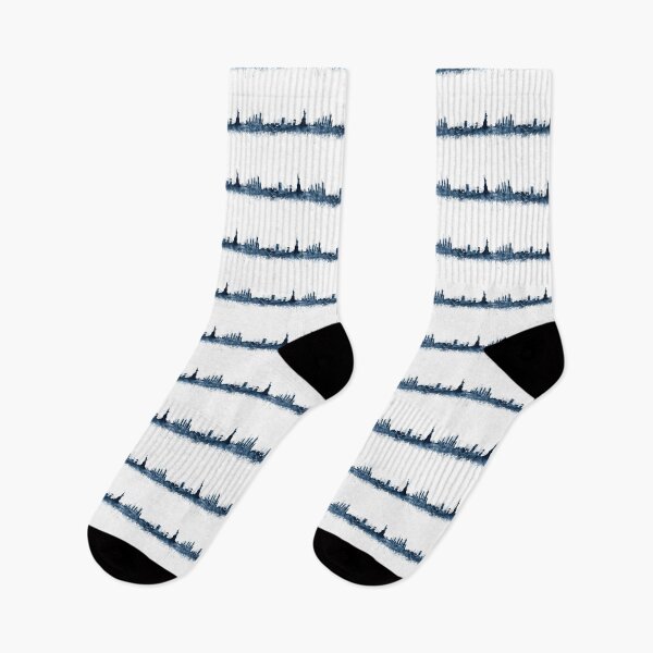 Item preview, New York Skyline Navy Blue Watercolor by Zouzounio Art designed and sold by zouzounioart.