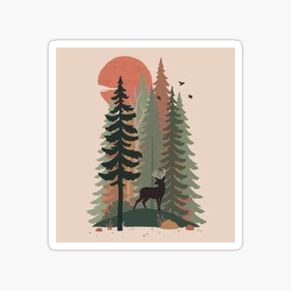 Aesthetic Woodsy Theme Sticker For Sale By Gabtru6 Redbubble 6146