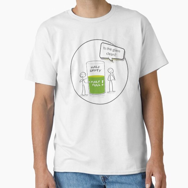 Item preview, Glass Half Empty or Half Full Housekeeping Novelty Gifts designed and sold by SavvyCleaner.