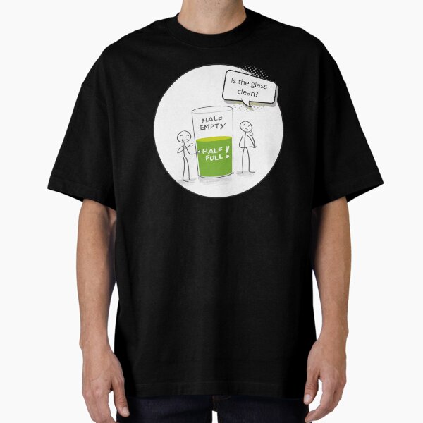Item preview, Glass Half Empty or Half Full Housekeeping Novelty Gifts designed and sold by SavvyCleaner.