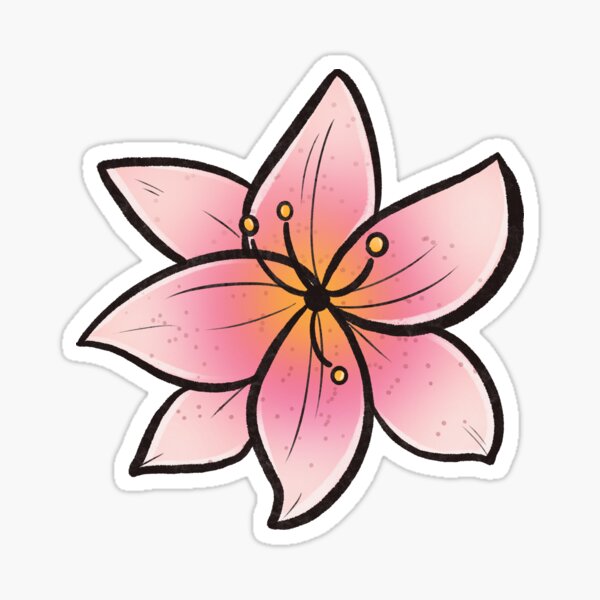 Lily Artwork Stickers For Sale Redbubble