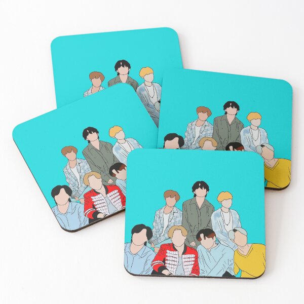 Aperçu de l'œuvre Art de groupe BTS créée et vendue par Polol.