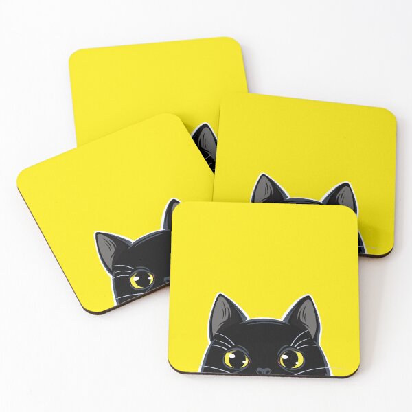 Item preview, Cute Black Cat Peeking  designed and sold by nameonshirt.