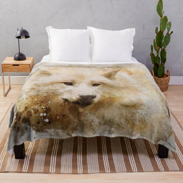 Item preview, Wolf watercolour digital portrait designed and sold by Gerald Waters.