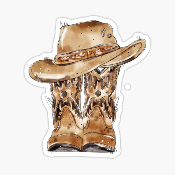 Cowboy Boot Stickers for Sale | Redbubble
