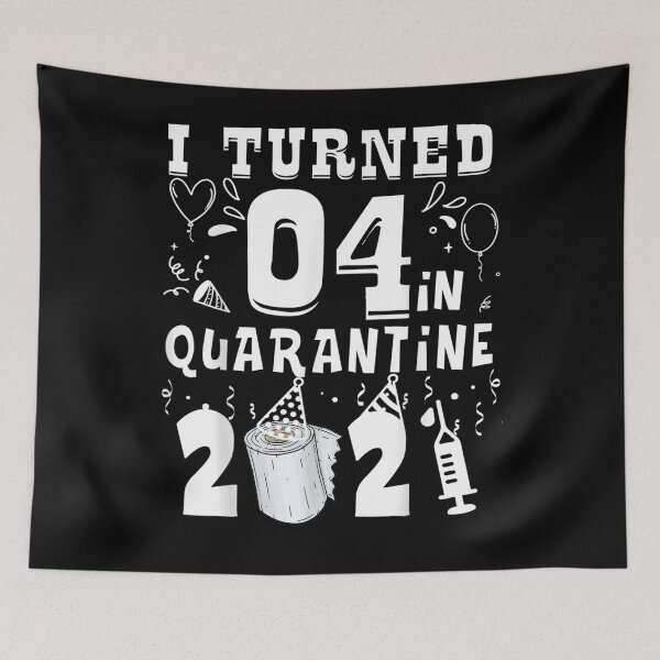 Item preview, I Turned 4 In Quarantine 2021 Funny 4th Birthday Gift designed and sold by ninapfvu.