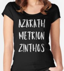 Azarath Metrion Zinthos Tailliertes Rundhals-Shirt