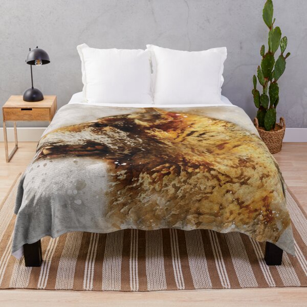 Item preview, Wolf watercolour digital portrait designed and sold by Gerald Waters.