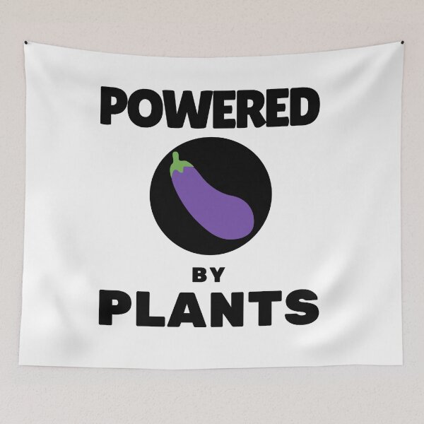 Item preview, Powered by Egg Plant Vegan Plant Powered Athlete  designed and sold by Varerising.