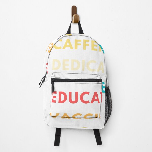 Item preview, Educated, Vaccinated, Caffeinated, Dedicated, Teacher - best teacher gift designed and sold by HBThoughts.