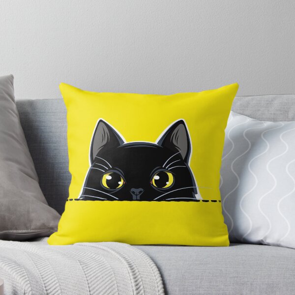 Item preview, Cute Black Cat Peeking  designed and sold by nameonshirt.