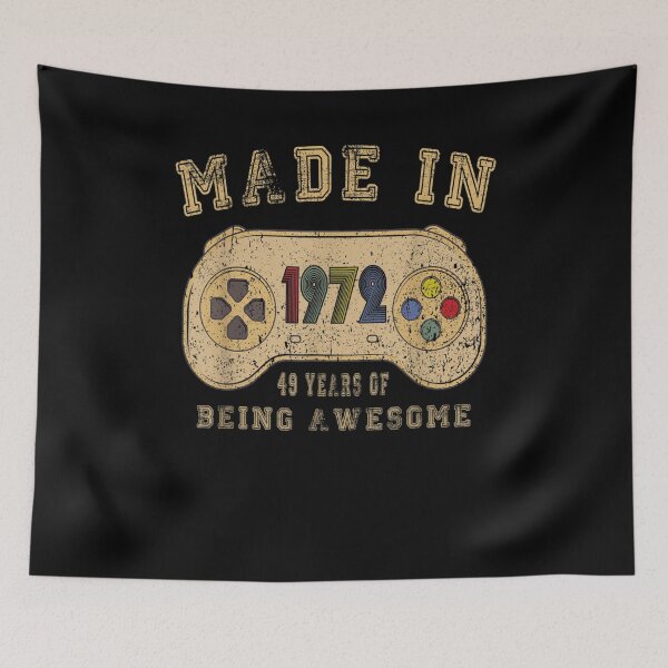 Item preview, Vintage Made In 1972 Video Game 49th Birthday Funny Gifts designed and sold by ninapfvu.