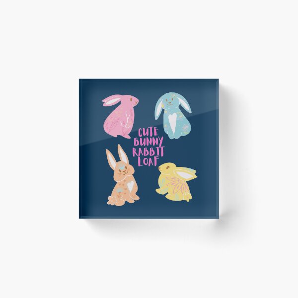 Item preview, Cute Bunny Rabbit Loaf designed and sold by Joy Poddar.