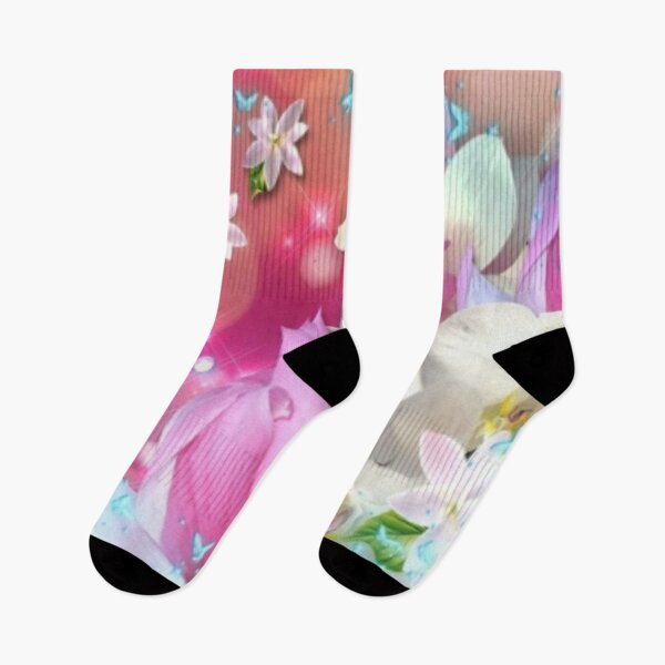 Artikelvorschau, Hübsche rosa und weiße Blumenmuster entworfen und verkauft von cindyfordyce.