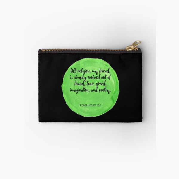 Item preview, Edgar Allan Poe - All religion, my friend, is simply evolved out of fraud, fear, greed, imagination, and poetry. designed and sold by SocraticQuotes.