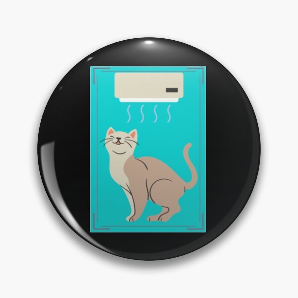 Item preview, A Cat In Air Conditioner designed and sold by EwanKay.