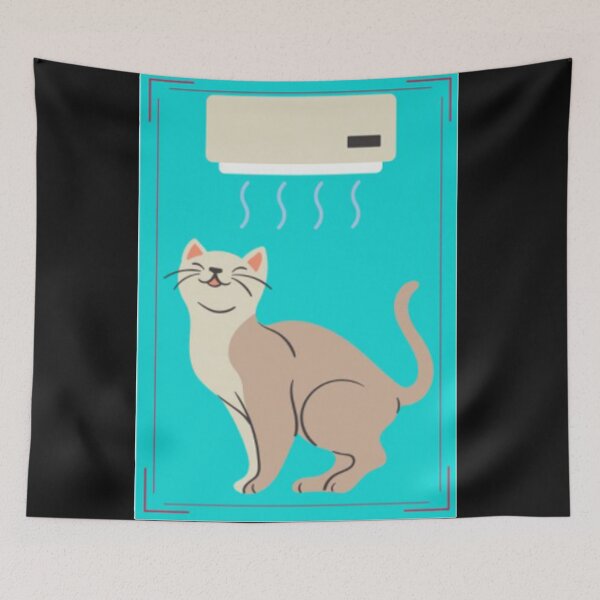 Item preview, A Cat In Air Conditioner designed and sold by EwanKay.