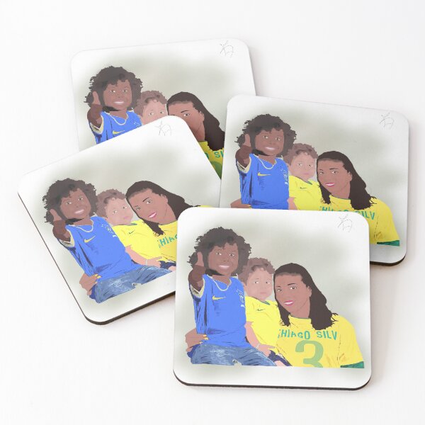 Item preview, Isabelle Silva, Isago Silva, e Iago Silva com a camisa da Selação Brasileira by Beautifutebol designed and sold by Beautifutebol.