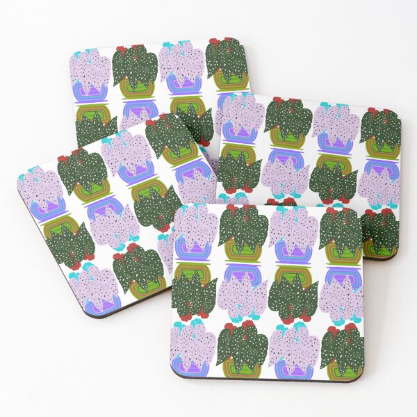 Item preview, Begonia Houseplant Bright Print designed and sold by VibrantByNature.