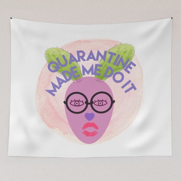 Item preview,  Funny Easter Bunny in quarantine 2021 purple? designed and sold by ritapestaninha.
