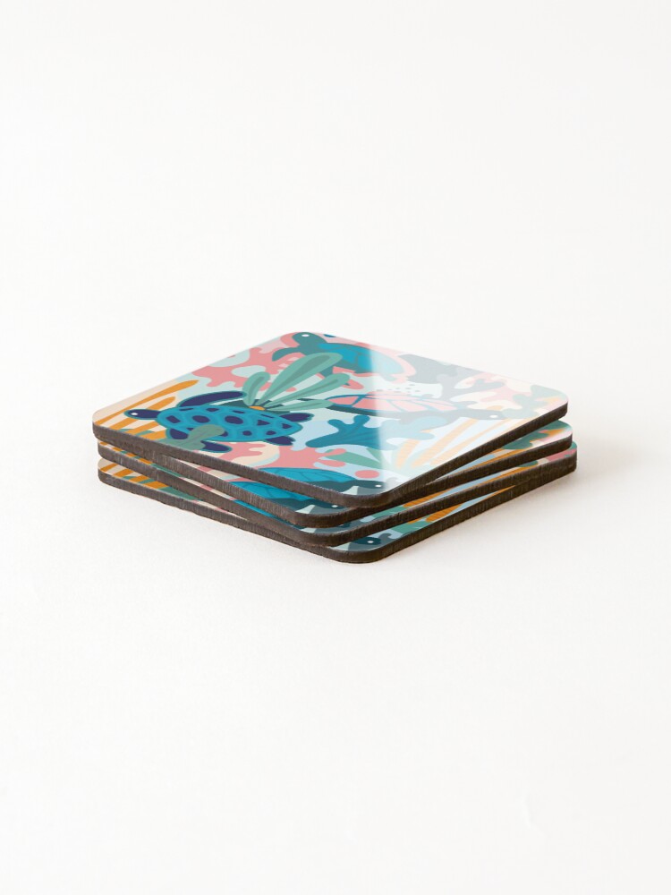 Thumbnail 4 of 5, Coasters (Set of 4), Cora Swift designed and sold by Roochita.