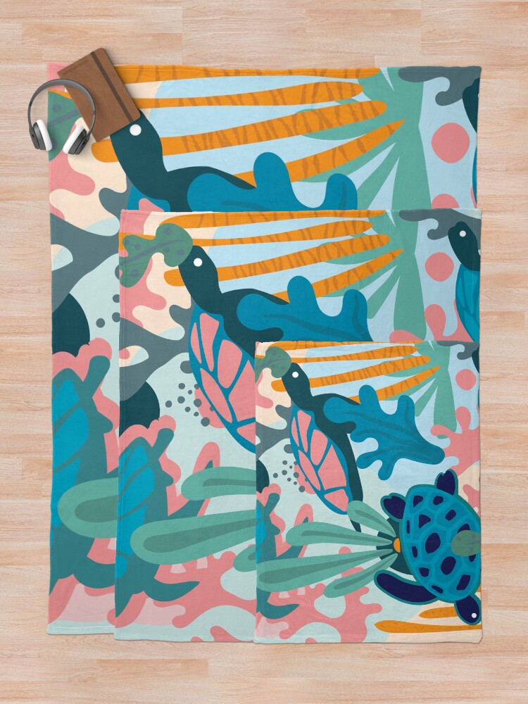 Thumbnail 5 of 6, Throw Blanket, Cora Swift designed and sold by Roochita.