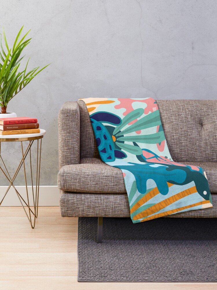 Thumbnail 2 of 6, Throw Blanket, Cora Swift designed and sold by Roochita.