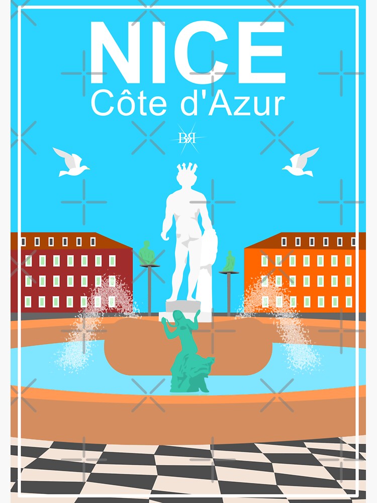 "Nice French Riviera" Sticker for Sale by BelleRiviera Redbubble