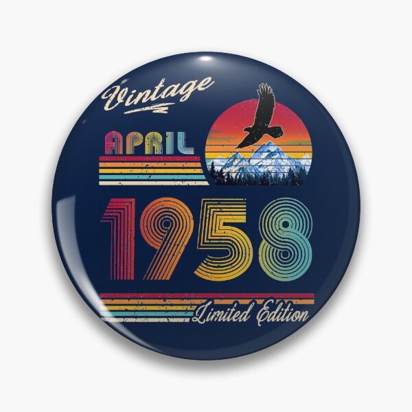 Item preview, April 1958 Birthday designed and sold by GreenSplash.