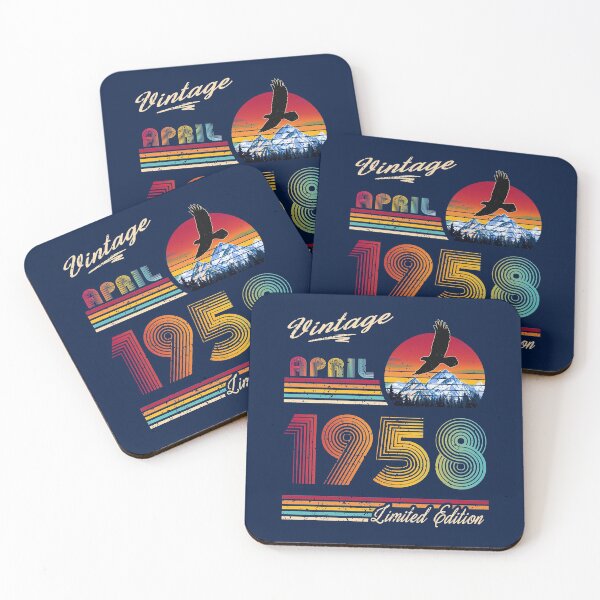 Item preview, April 1958 Birthday designed and sold by GreenSplash.