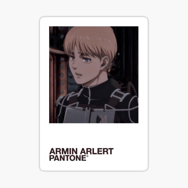 Armin Arlert Color Swatch Sticker