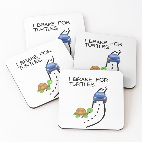 Item preview, I Brake For Turtles designed and sold by SportyDogShop.