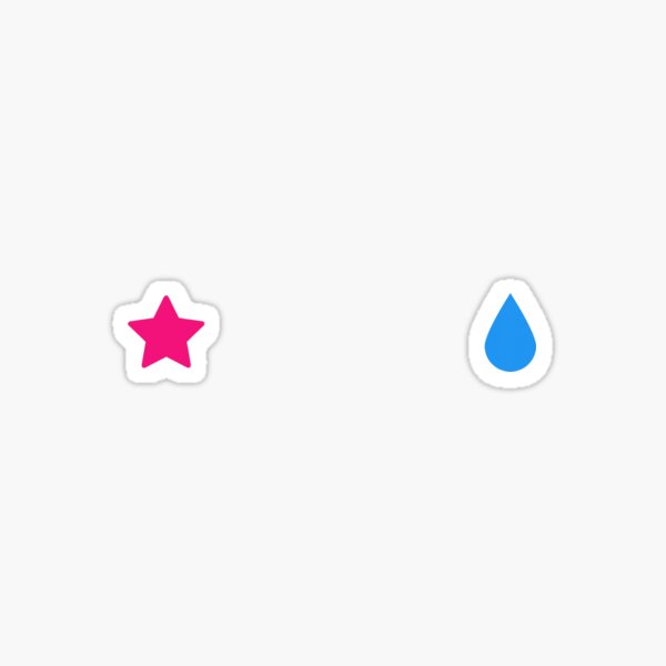 Conception d'anime Star and Tear Sticker
