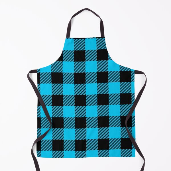 Item preview, Blue Black Large Buffalo Plaid Gingham Print All Over designed and sold by Feeling Artsy.