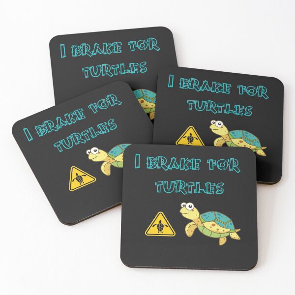 Item preview, I Brake For Turtles designed and sold by SportyDogShop.
