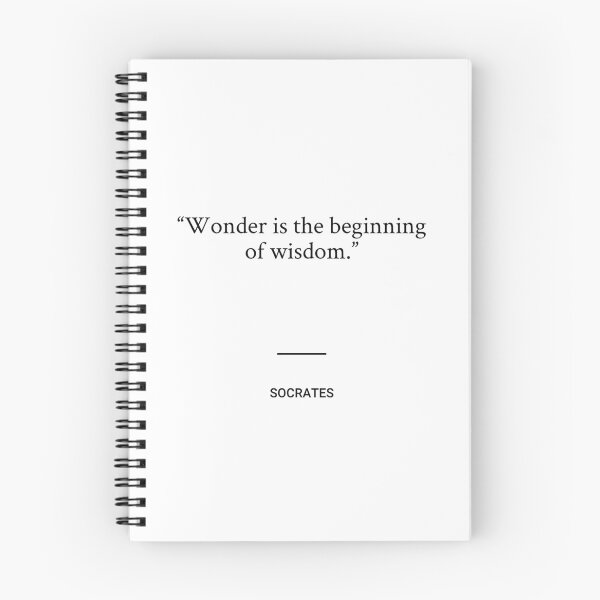 Item preview, Socrates - Wonder is the beginning of wisdom. designed and sold by SocraticQuotes.