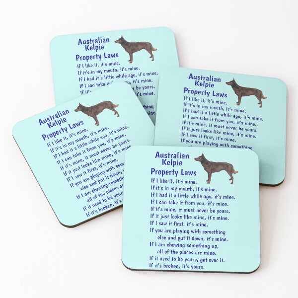Item preview, Australian Kelpie - property laws  designed and sold by thepetcellar.