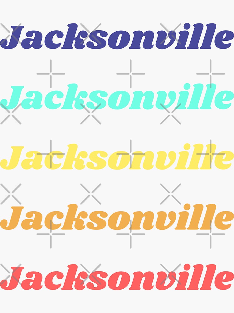 "Jacksonville Florida Pastel Pack" Sticker for Sale by Taumaturgo