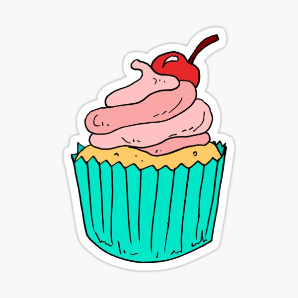 Cupcake Sticker