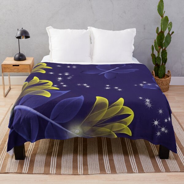 Artikelvorschau, Blaue und goldene Blumenware entworfen und verkauft von cindyfordyce.