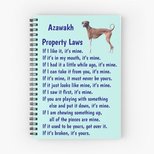 Item preview, Azawakh - property laws  designed and sold by thepetcellar.