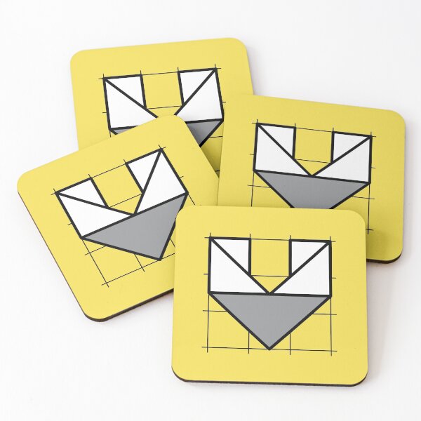 Item preview, V // Perfectionist Alphabet (Pantone Illuminating + Ultimate Gray) designed and sold by fumauk.